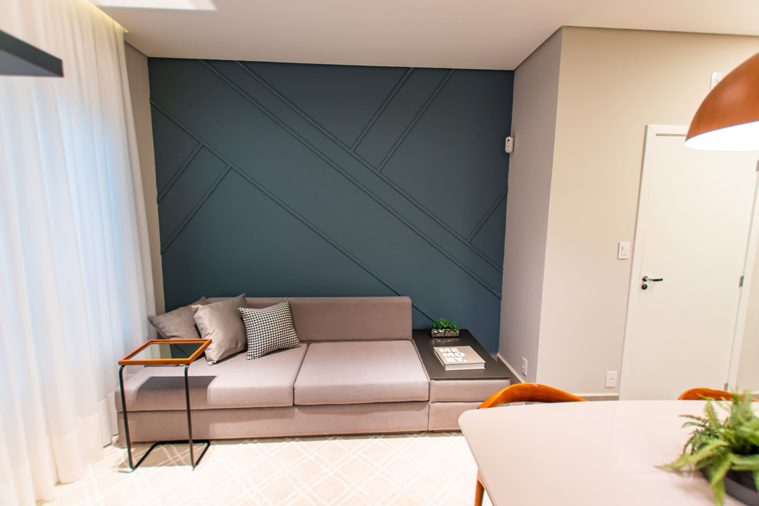 Sala de Estar do Apto Vivere Residencial